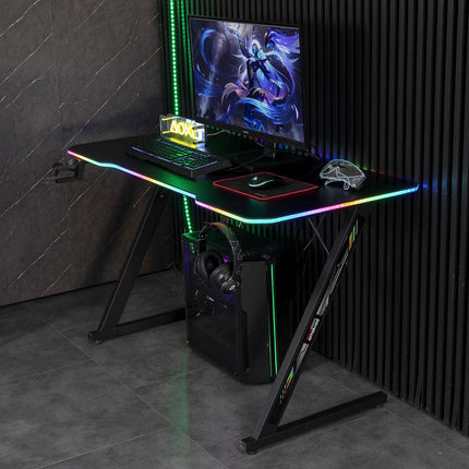 Bureau gamer AMSTRAD DESK120Z-LED-AURORA