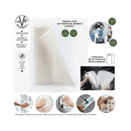 Essuie-tout lavable COOK CONCEPT reutilisable 20x30x28cm