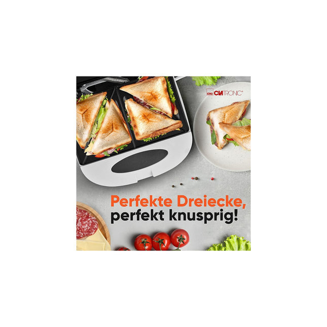 Croque monsieur CLATRONIC ST3813-Blanc