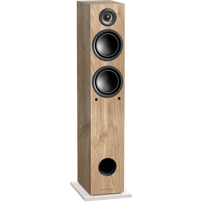Enceinte colonne active TRIANGLE ELARA LN05A Chene Clair x2