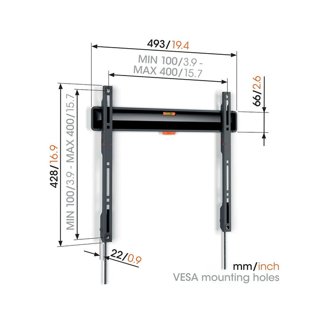 Support mural TV VOGEL'S COMFORT TVM 3408 32-77''