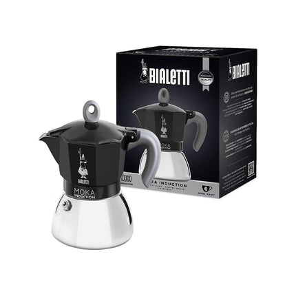 Cafetière italienne BIALETTI Moka induction 6 tasses black