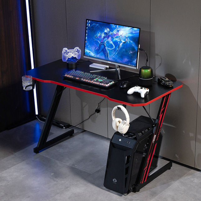 Bureau gamer AMS GAMING GAMERDESK120Z-RED