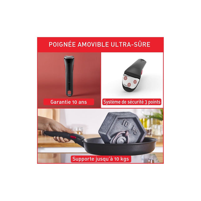Poignée amovible TEFAL Ingenio brut