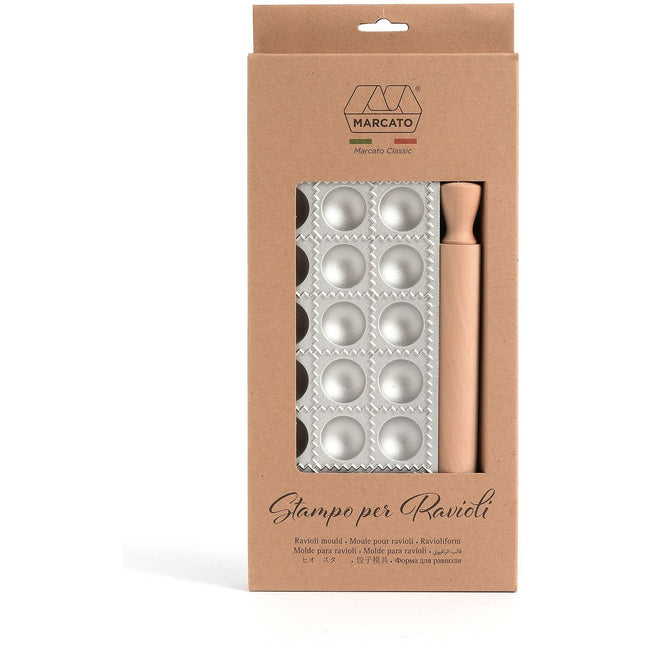 Moule à pâtes MARCATO 24 raviolis ronds Agnolotti
