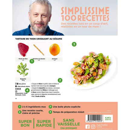 Livre de cuisine HACHETTE Simplissime 10min top chrono