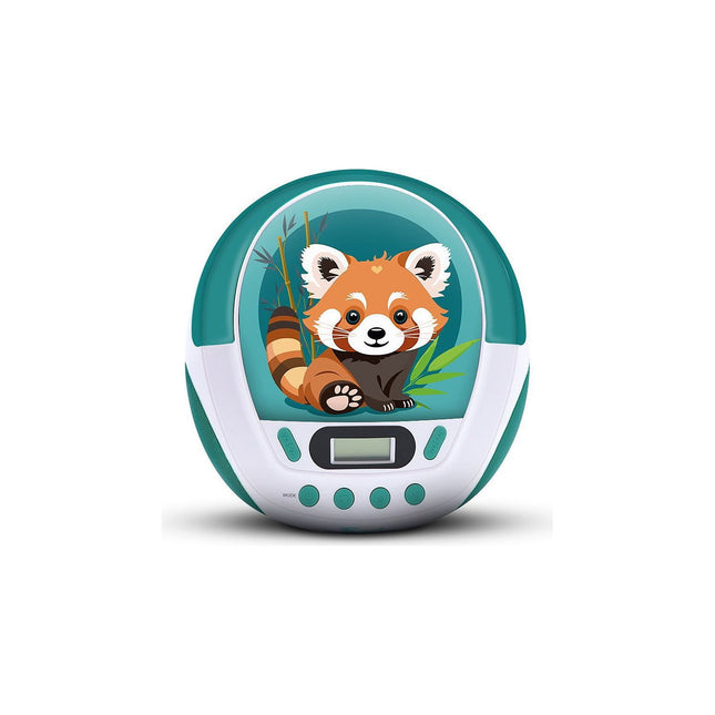 Lecteur CD MOOOV Lecteur CD MP3 Panda Roux enfant avec po