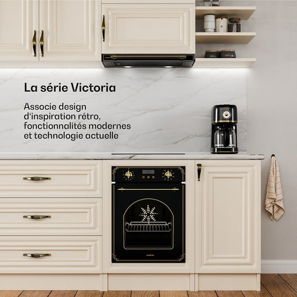 Hotte encastrable KLARSTEIN Victoria 60 cm CEE A++ 358,54 m³/h Noir
