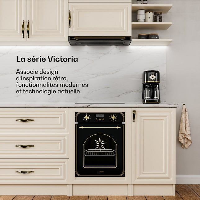 Hotte encastrable KLARSTEIN Victoria 60 cm CEE A++ 358,54 m³/h Noir