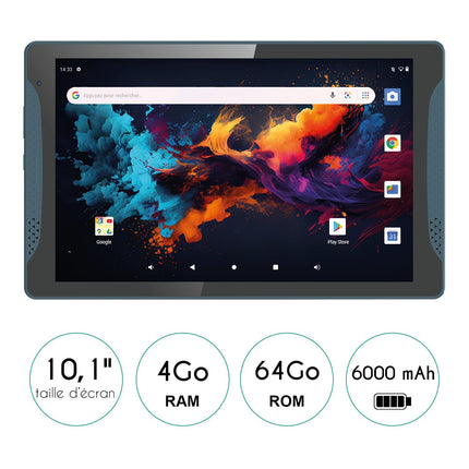 Tablette Android LOGICOM Tab Stand Pro Bleu 64Go