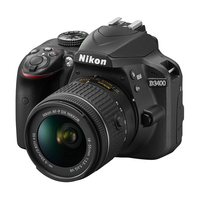 Appareil photo Reflex NIKON D3400 + 18-55mm VR + Sac + 8Go Reconditionné