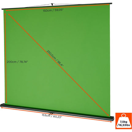 CELEXON ultra-mobile Chroma Key, 150x200