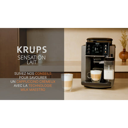 Expresso Broyeur KRUPS EA910E10 sensation silver