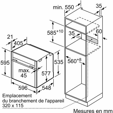 Four encastrable fonction vapeur NEFF B64VS71N0 N90 VarioSteam