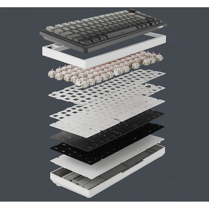 Clavier gamer sans fil THE G-LAB Keyz Elite 300 RGB Triple Mode Gris