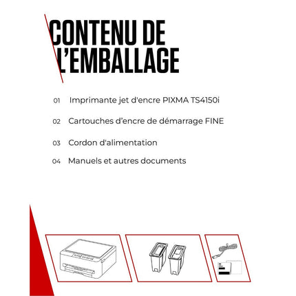 Imprimante jet d'encre CANON PIXMA TS4150i WH