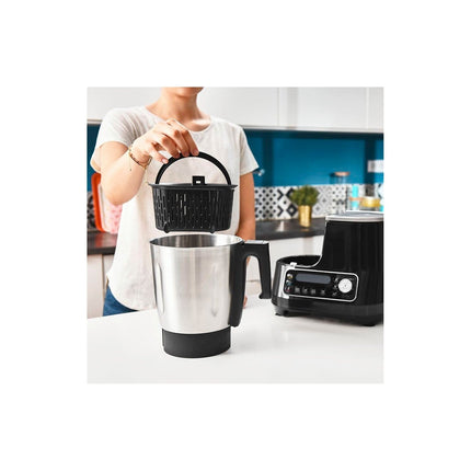 Robot cuiseur MOULINEX Clickchef noir HF456810 + cuiseur vapeur