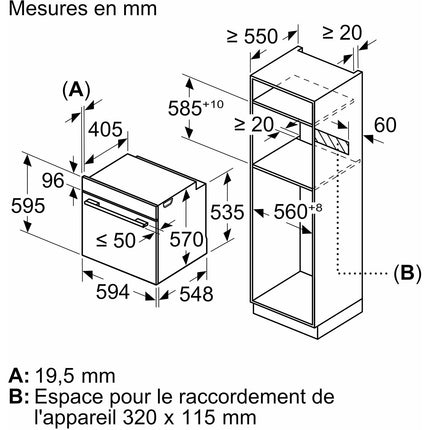 Four encastrable NEFF B54CR71N3 N70 Airfry