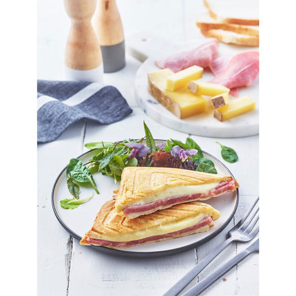 Croque, gaufrier, gaufrette LAGRANGE super 2 antiadhésif noir gaufres +GT+CM