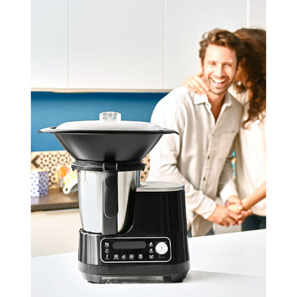 Robot cuiseur MOULINEX Clickchef noir HF456810 + cuiseur vapeur