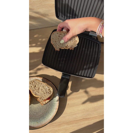 Croque, gaufrier, gaufrette LAGRANGE super 2 antiadhésif noir gaufres +GT+CM