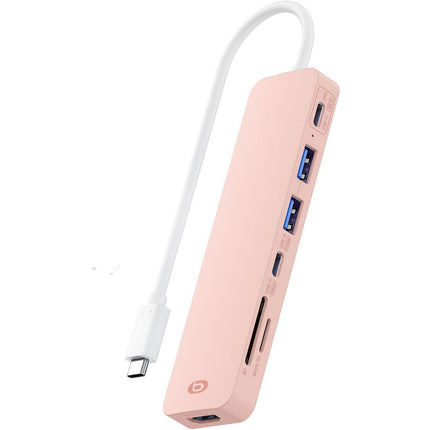 Hub ESSENTIELB 7 en 1 USB C Rose