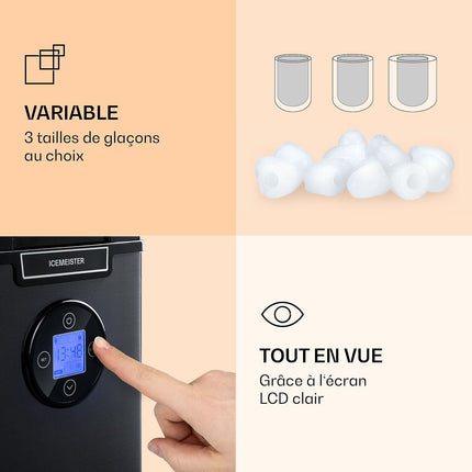 Machine à glaçons KLARSTEIN Icemeister 2G - Gris foncé