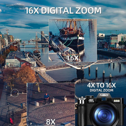 Appareil photo Hybride NBD Macro+Carte SD 32Go+2 Batt+Etui+Clé USB