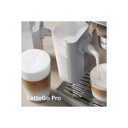 Expresso Broyeur PHILIPS Café Aromis EP8757/20 cafetière à grain SilentBrew LatteGo Pro Blanche