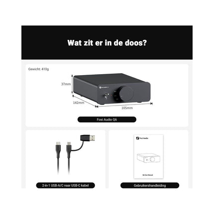 Amplificateur casque FOSI AUDIO Q6