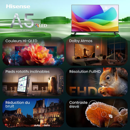 TV QLED HISENSE 32A5S (2026) 32" (80 cm) - Smart TV