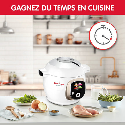 Cookeo MOULINEX COOKEO BLANC 180R + Extra Crisp YY5584FB