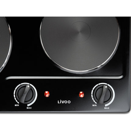 Réchaud électrique LIVOO Plaque de cuisson 2 foyers, Livoo DOC168