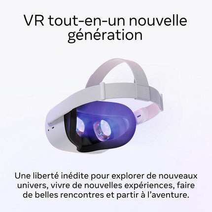 Casque de réalité virtuelle META Quest 2 128Go Reconditionné