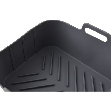 Panier ESSENTIELB rectangle en Silicone Réutilisable - Moule Antiadhésif pour AirFryer Double Bac & Four
