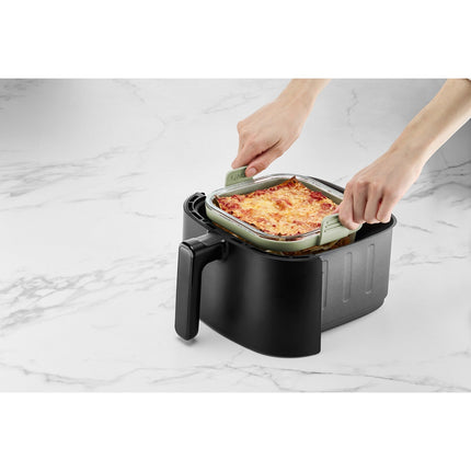 Petits Plats LEKUE carré en verre pour friteuse à air