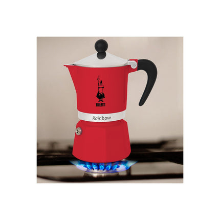 Cafetière italienne BIALETTI Rainbow 6 tasses red