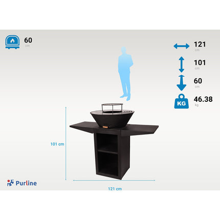 Barbecue charbon PURLINE EFP57B