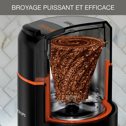 Moulin à café KRUPS GX332810 silent vortex grinder