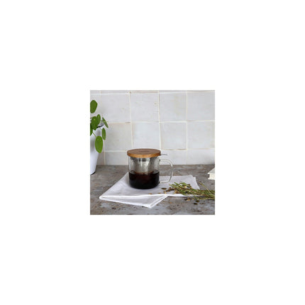 Théière OGO LIVING Tisanière Gustave en verre Borosilicate