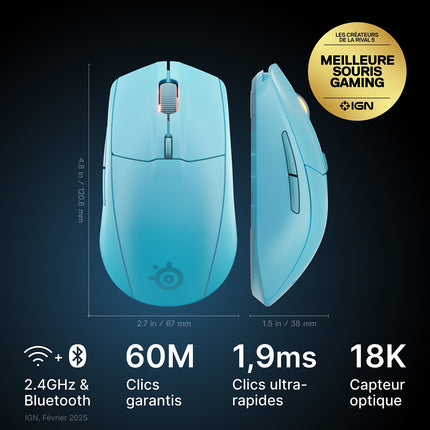Souris Gamer Sans Fil STEELSERIES Rival 3 WL Gen 2