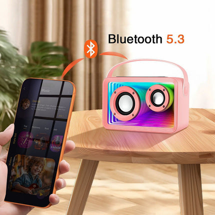 Enceinte PC AVIZAR pour Enfant avec 2 Micros et LED RGB