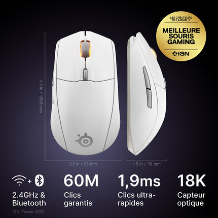 Souris Gamer Sans Fil STEELSERIES Rival 3 WL Gen 2