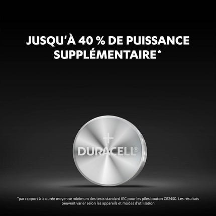 Pile DURACELL CR 2450 x2 3V Lithium sécurité enfant