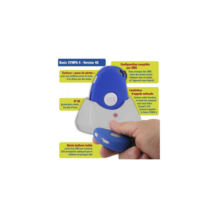 Téléphone portable MOBIHO Le Basic sympa 4 bleu - Version 4G