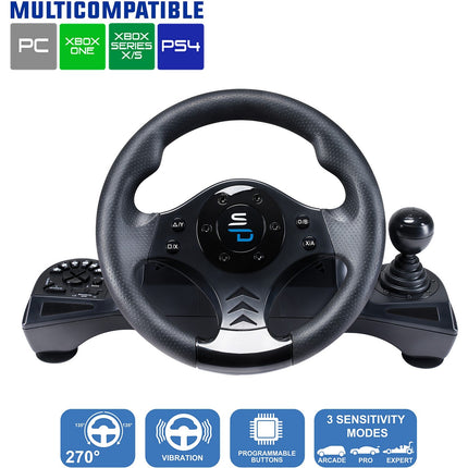 Volant + Levier de vitesses + Pédalier SUBSONIC GS 750 RACING WHEEL