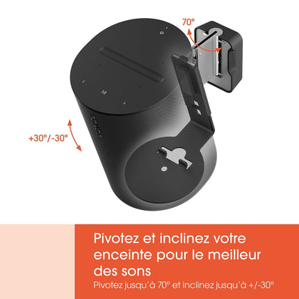 Support enceinte VOGEL'S pour SONOS ERA 100 noir SWM4111