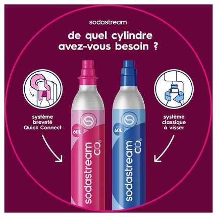 Cylindre CO2 SODASTREAM Recharge CO2 supplément Originale à vis