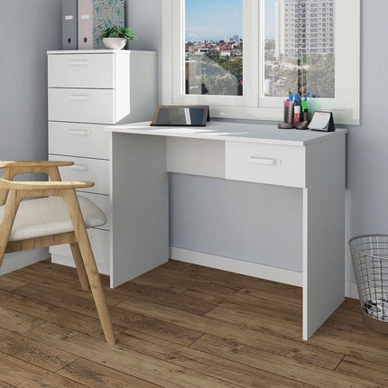 Bureau gamer BRIEBE 75x90x50cm, 1 Tiroir, ESC1189WHT