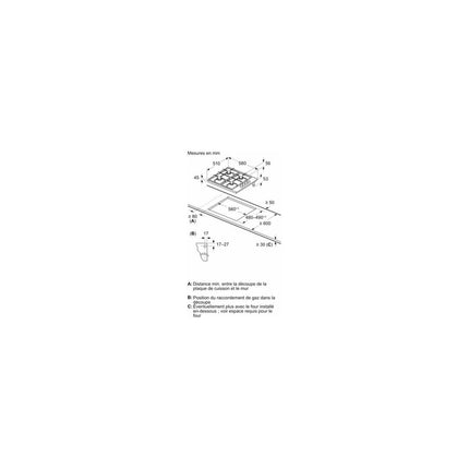Plaque gaz BOSCH PBP6B5K80